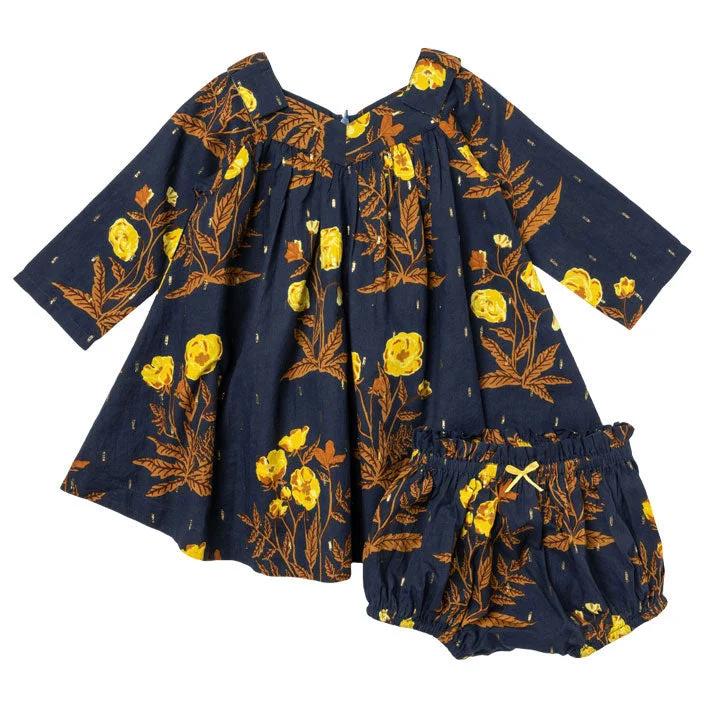 - Pet fence foldable indoorPink Chicken Navy Poppy Frida Baby Dress Set