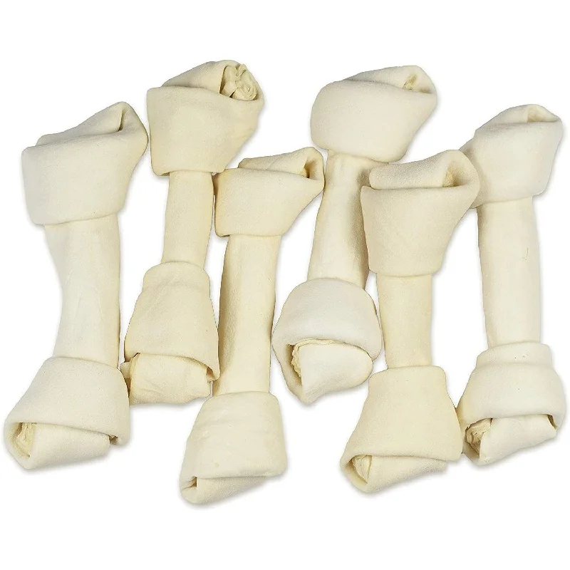 - ​​Christmas pet Christmas clothing9" Inch Knotted Rawhide Bones for Large Dogs