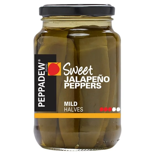 - Teething and chewing toys for puppiesPeppadew Sweet Jalapeno Peppers in brine - Mild Halves   400g