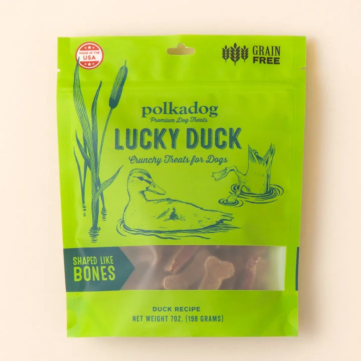 - Food for picky dogsPolkadog Lucky Duck Bones Crunchy Dog Treats