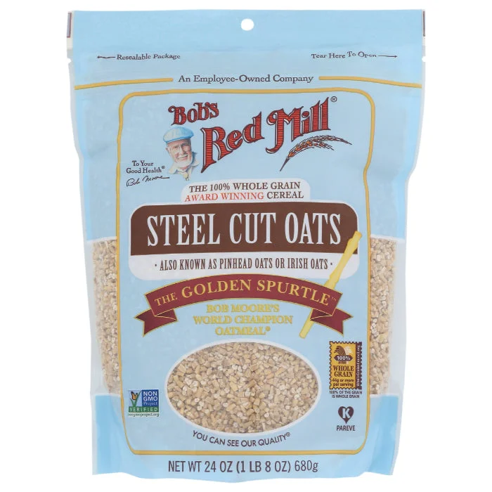 - Organic cotton dog bibsBob's Red Mill - Oats Steel Cut, 24 oz - Pack of 4