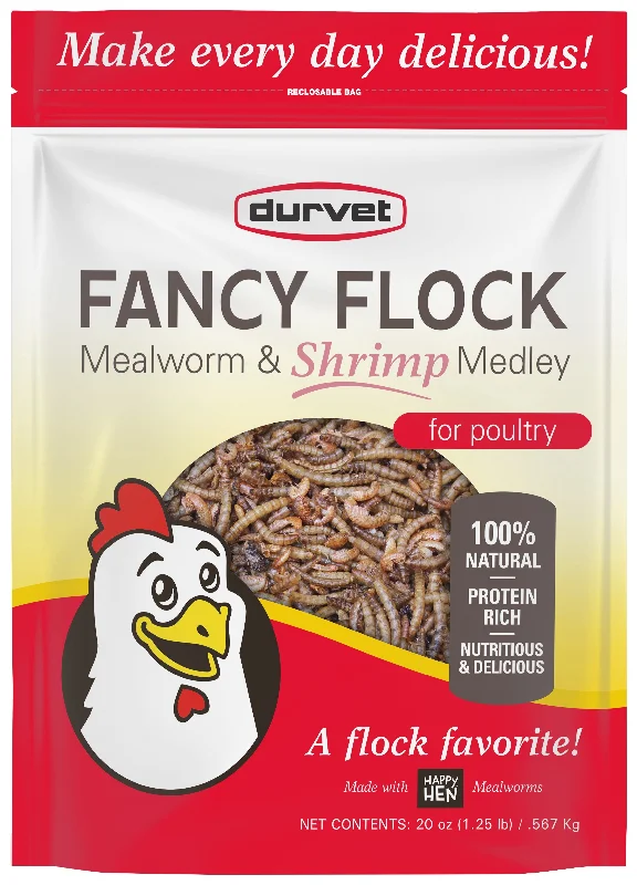 - ​​Christmas pet Christmas clothingDurvet Fancy Flock™ Mealworm & Shrimp Medley