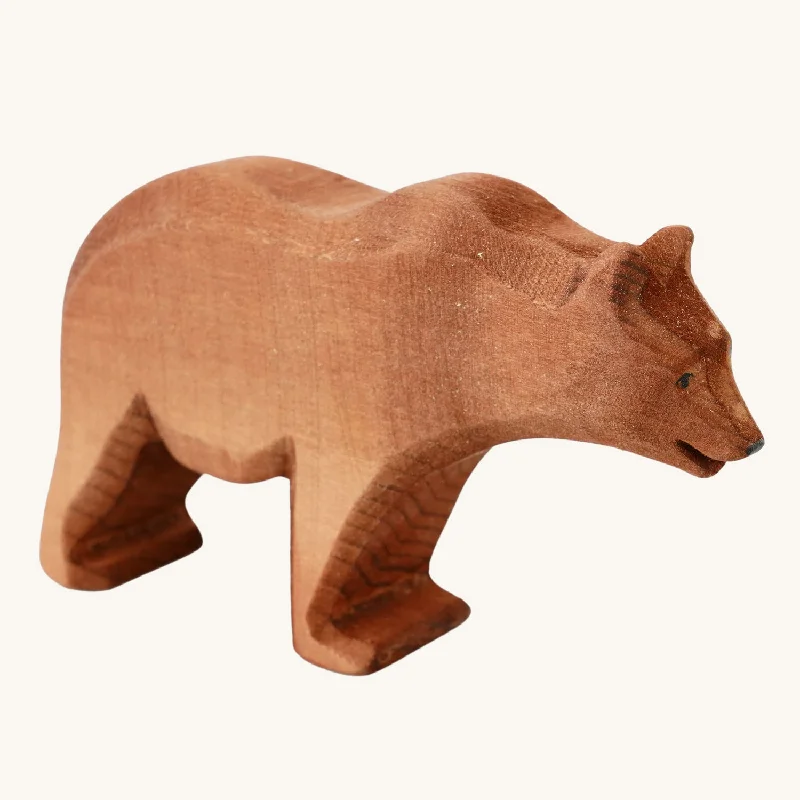 ---Bumbu Large Wooden Standing Brown Bear