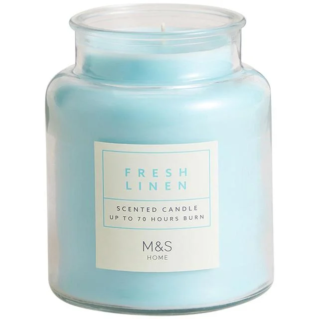 - Air box TSA certified check-inM&S Fresh Linen Jar Candle