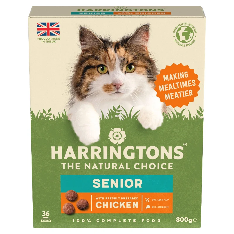 1. **Functional Cat Food**  Harringtons Chicken Senior Dy Adult Cat Food 800g