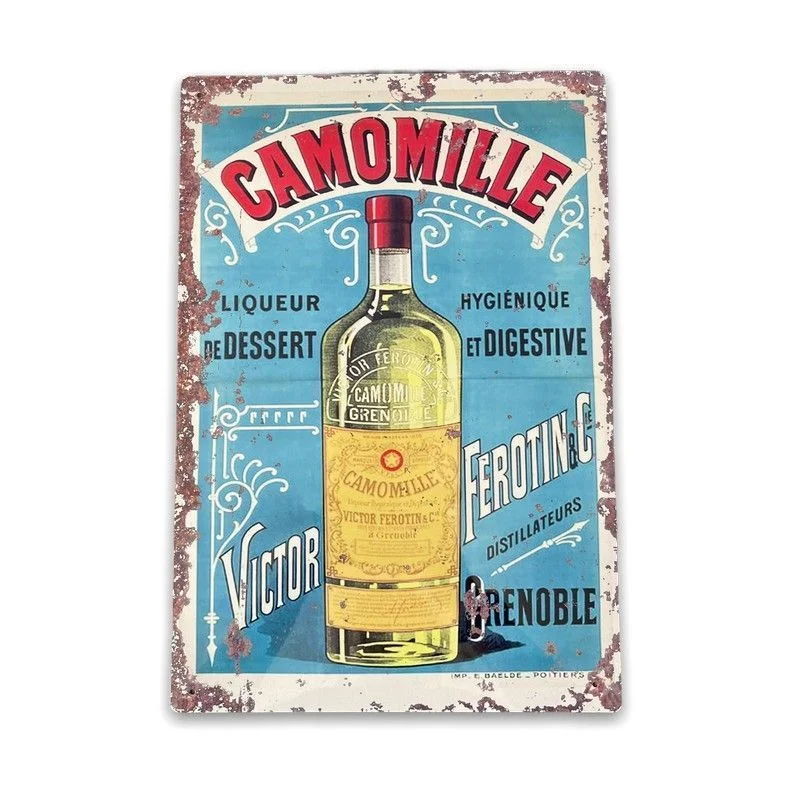 - ​​Pet toys under 10 yuanVintage Camomille Liqueur Sign Metal Wall Mounted - 42cm