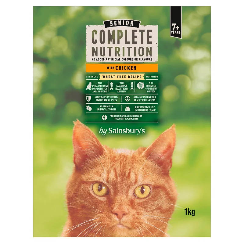 Cat FoodSainsbury's Complete Nutrition 7+ Senior Cat Food with Chicken 1kg