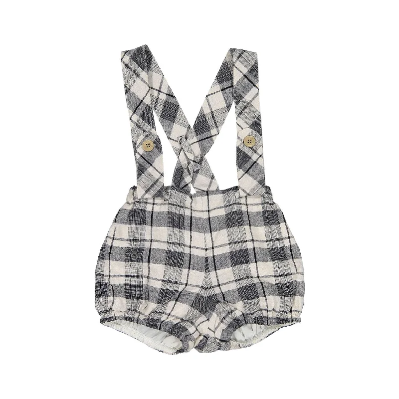 - Winter dog thick down jacketNueces Black Plaid  Suspender Bloomer