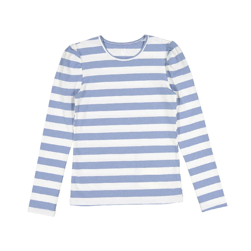 - Chinchilla cooling ice nest ceramic plateFYI Nautical Puff Sleeve Striped T-shirt