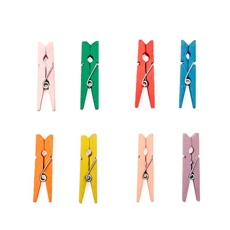 - Parrot climbing and standing wooden frameMini Rainbow Clothespins