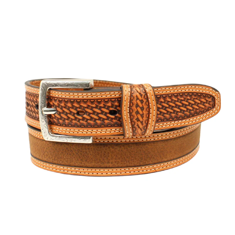 - Parrot climbing and standing wooden frameMens Double Stitch Basketweave Contrast Leather Belt