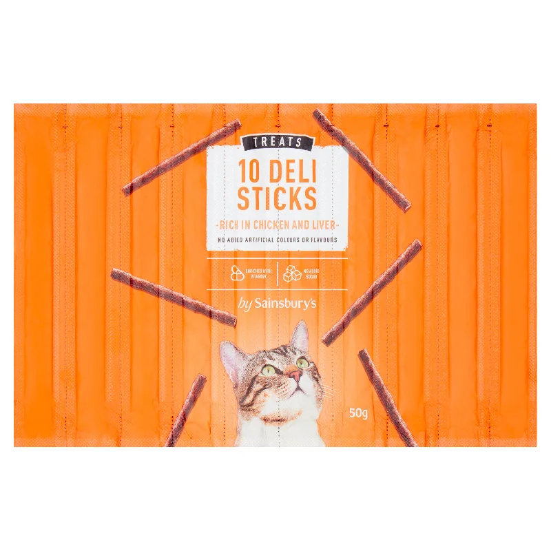    - Cat food nutritional analysis  Sainsbury's Cat Treat Deli Cat Sticks Chicken & Liver x10