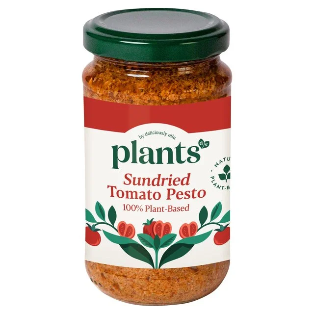 ---Plants by Deliciously Ella Red Vegan Pesto With Tofu   180g