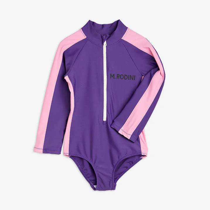  -Anti-slip claw protection raincoat FOR dogsMini Rodini Purple Stripe Uv Swimsuit