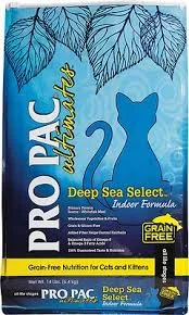    - Chicken flavor cat food  Pro Pac Ultimates Deep Sea Select Whitefish Grain-Free Indoor Dry Cat Food 14lb