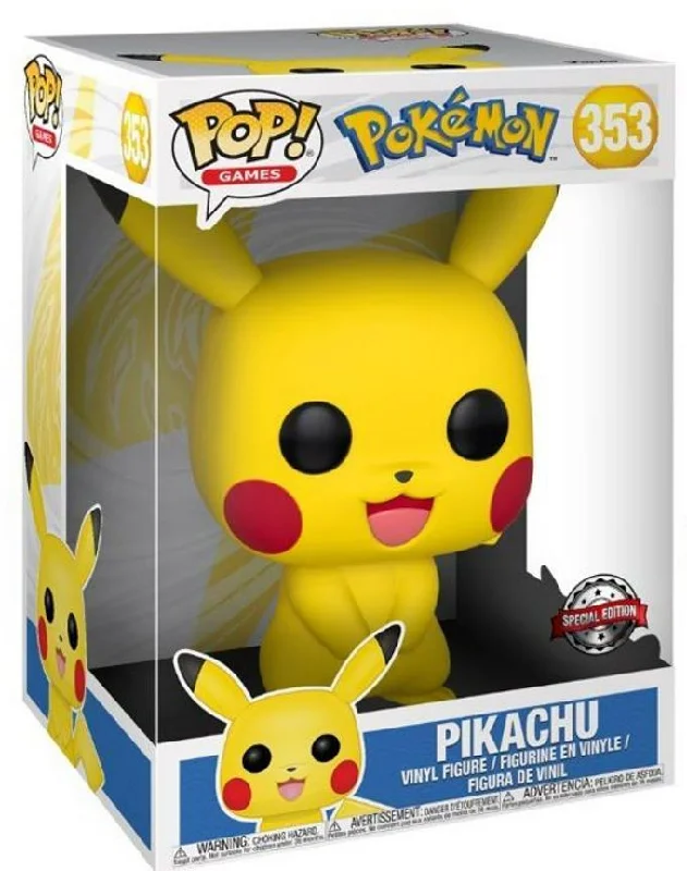 - Remote interactive pet feederFunko Pop Games: Pokemon S1 - 10" Pikachu