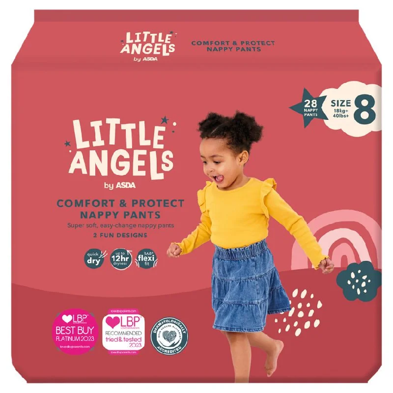 - Pet monitor with cameraASDA Little Angels Comfort & Protect Size 8 18kg+ 28 Nappy Pants