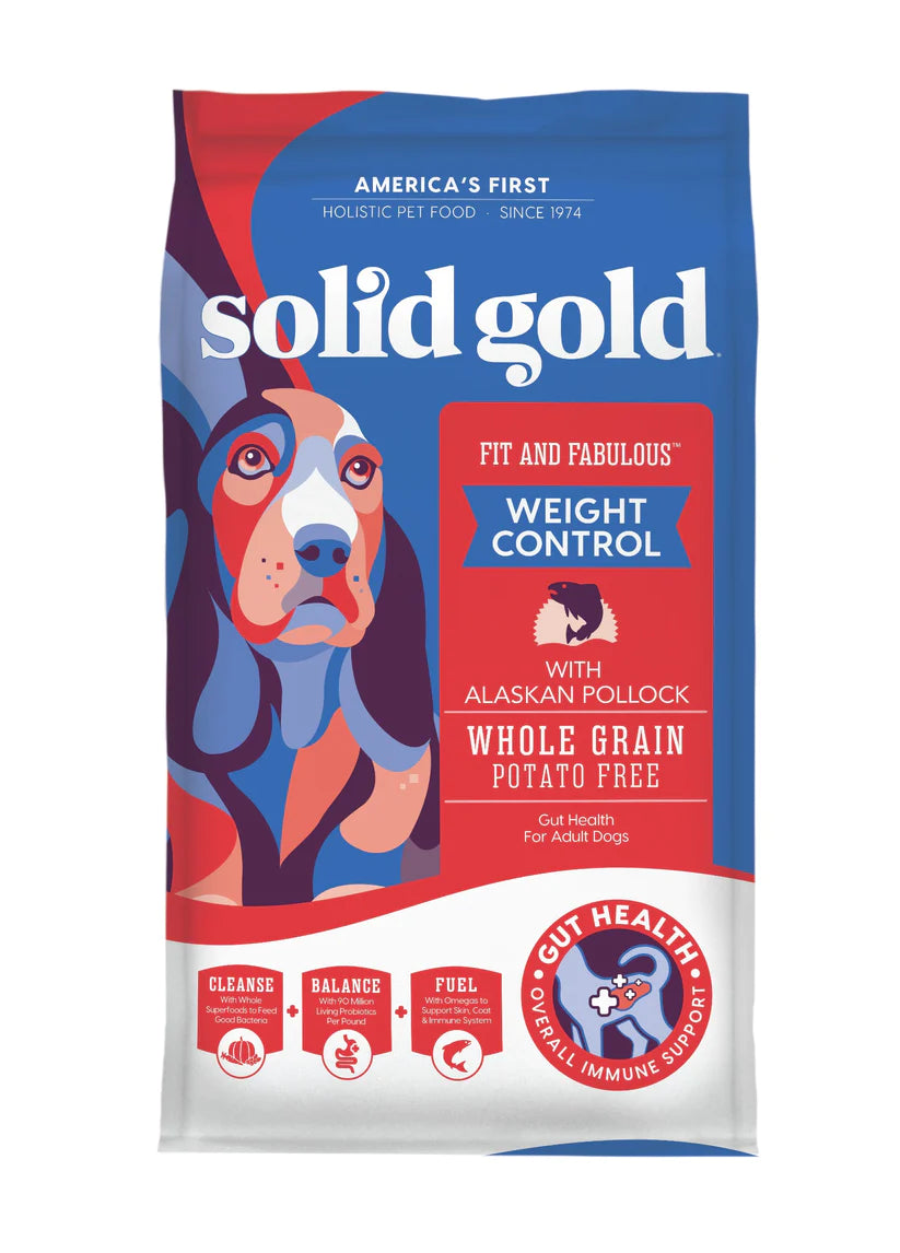 - Dog food for pregnancy and lactationSolid Gold Fit & Fabulous Low Fat/Low Calorie with Fresh Caught Alaskan Pollock Adult Dry Dog Food