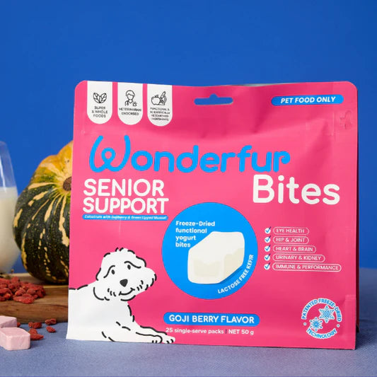 - Winter warm clothes for short-haired dogsWonderfur Bites Freeze-Dried Yogurt Senior Support for Dogs