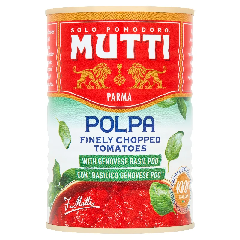 - Pet tear stain cleaning wipesMutti Polpa Finely Chopped Tomatoes with Genovese Basil PDO 400g