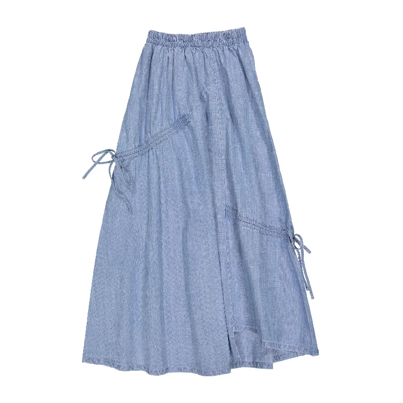 - Automatic temperature adjustment cat bedFYI Light Denim Ties Skirt