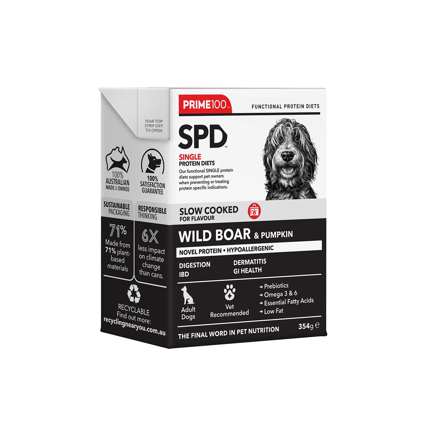 - Air box TSA certified check-inPrime100 Dog Wet Food - SPD™ Slow Cooked Wild Boar & Pumpkin