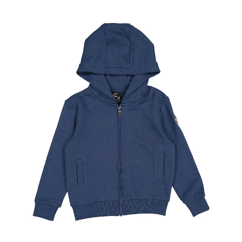 - Winter warm clothes for short-haired dogsColmar Navy Solid Zip Up Sweatshirt