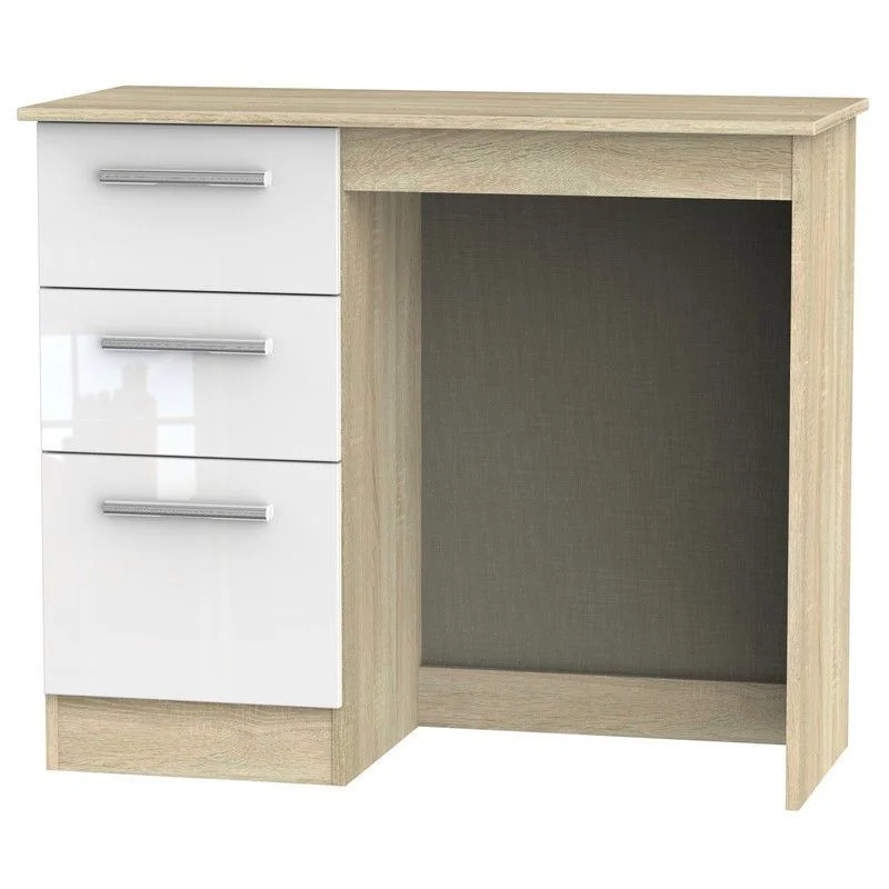 - Pet fence foldable indoorBuxton Desk Natural & White 3 Drawers