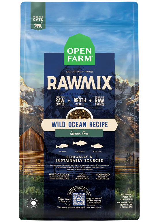 - Cat anti-jump window safety netOpen Farm Wild Ocean Grain-Free RawMix for Cats 2.25lb