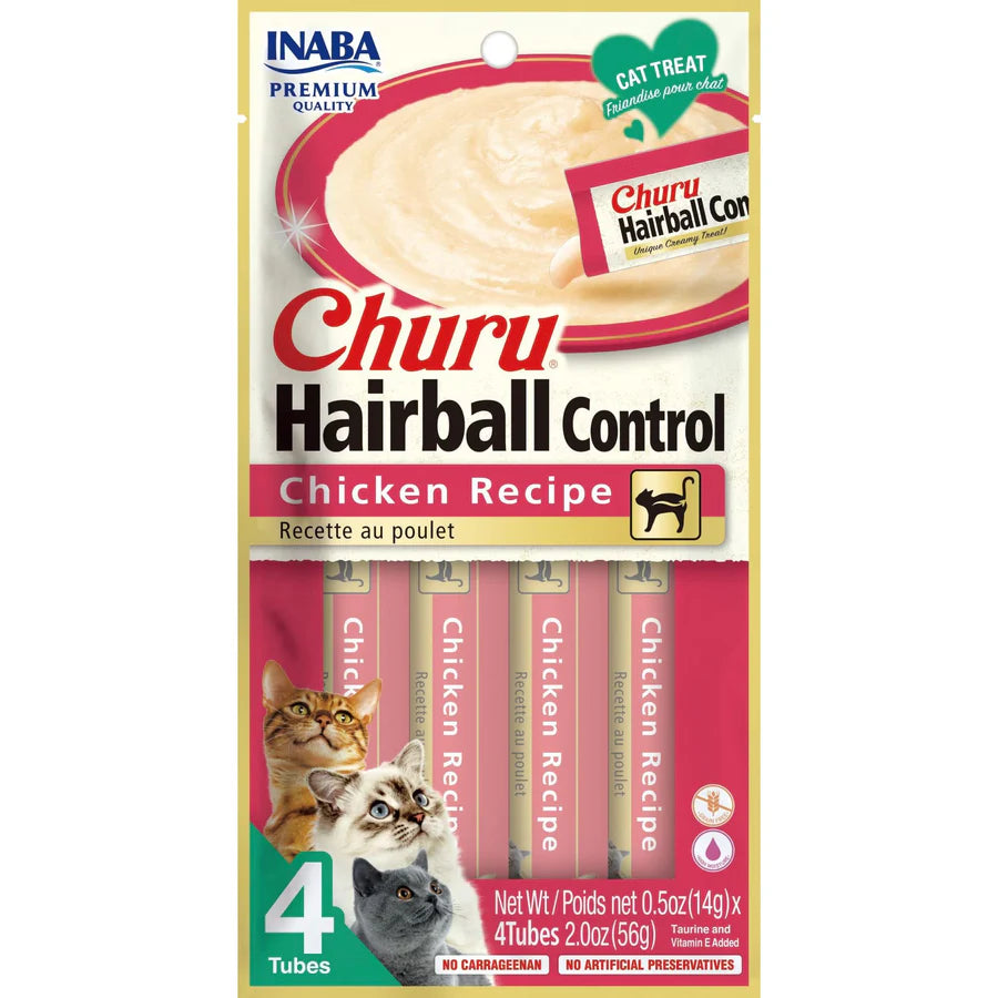 - Cat stress soothing sprayINABA CAT CHURU PUREE Hairball Control Chicken Recipe (14G X 4)