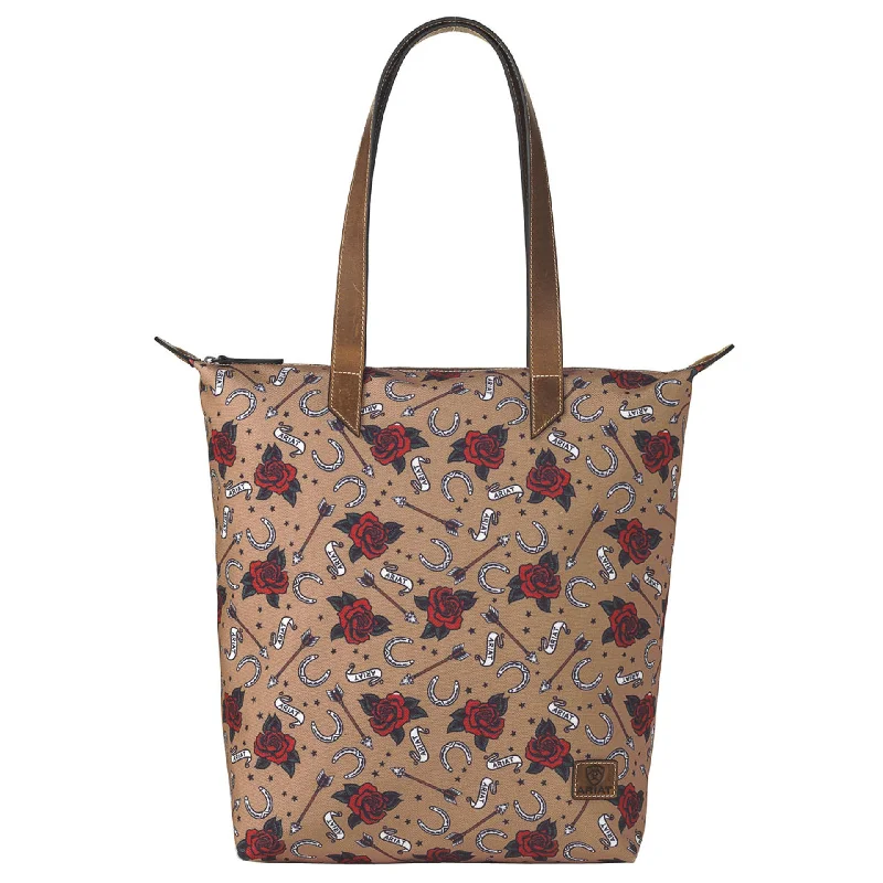 - Winter warm clothes for short-haired dogsRoses & Horseshoes Cruiser Tote Bag - Tan