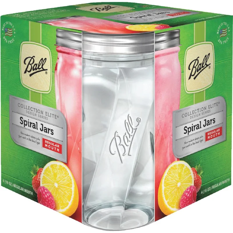 - Natural latex pet mattressBall Collection Elite 1 Pint Regular Mouth Spiral Canning Jar (4-Count)