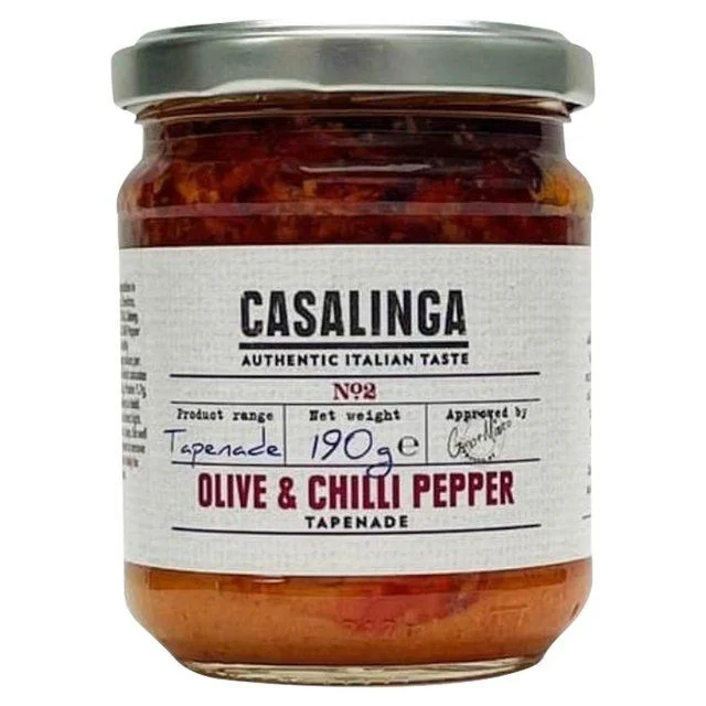 - ​​Christmas pet Christmas clothingCasalinga Olive & Chilli Pepper Tapenade   190g