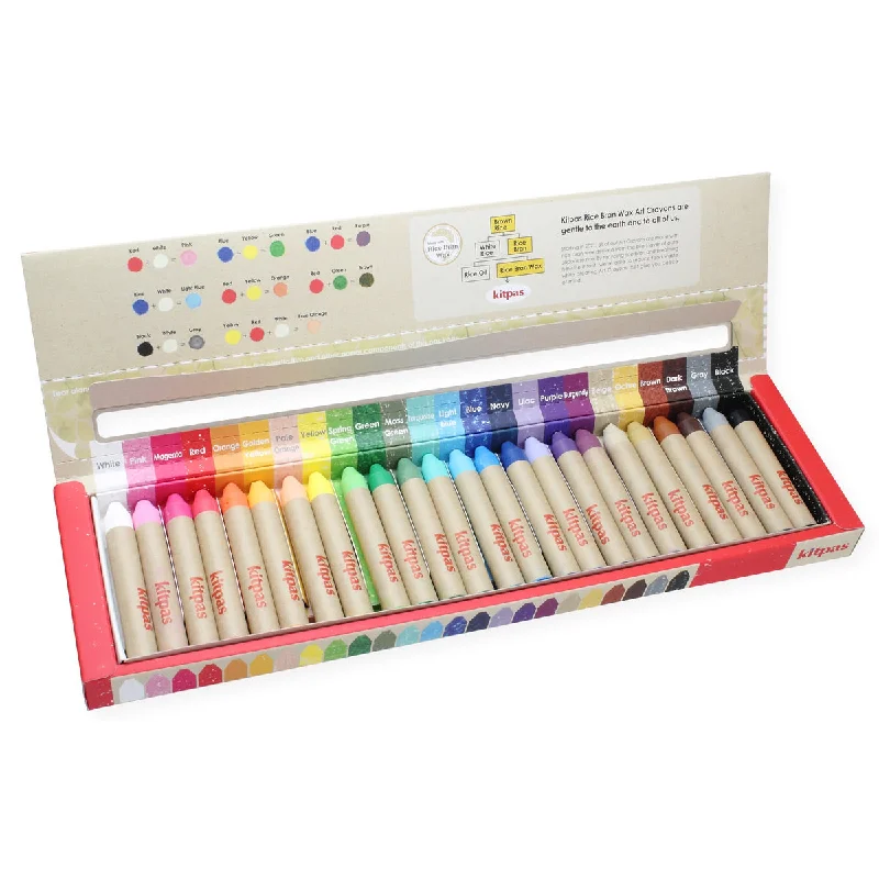 - Pet vitamin complex nutrition tabletsKitpas Medium 24 Coloured Rice Wax Crayons