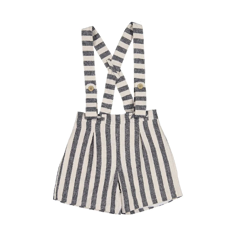 - Winter warm clothes for short-haired dogsNueces Black Stripe Suspender Shorts