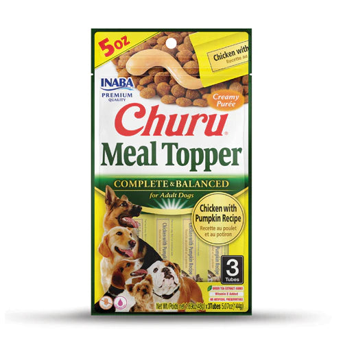 - Teething and chewing toys for puppiesINABA Dog Churu Meal Topper Chicken with Pumpkin Recipe 144G