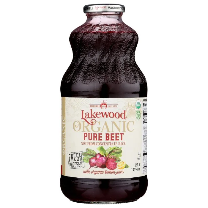 ---Lakewood - Organic Pure Beet Juice, 32 fl Oz - Pack Of 6