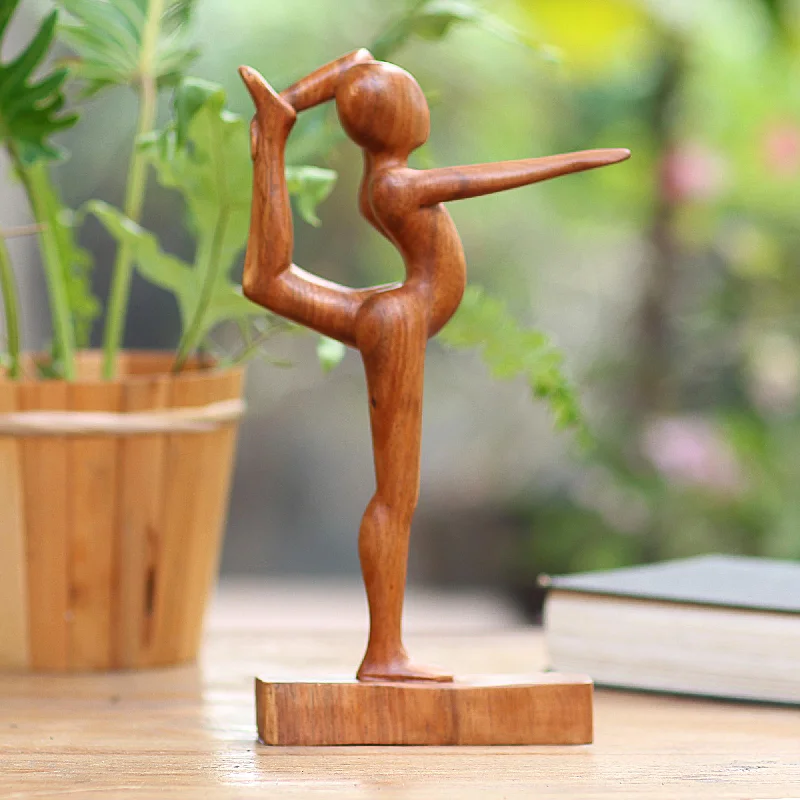 - Pet fence foldable indoorDandayamana Pose Handmade Dandayamana Pose Yoga Statuette Brown  Suar Wood