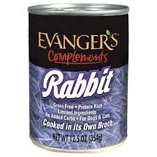    - Natural ingredient cat food  Evanger's Grain Free Rabbit Wet Dog / Cat Food 12.8 oz