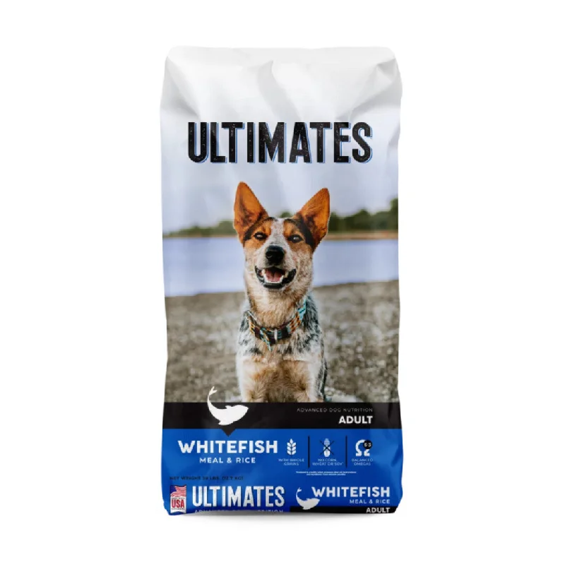 - Tear stain dog foodUltimates Whitefish Meal & Rice Dry Dog Food, 28-lb