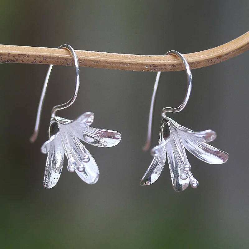 - Pet stroller can be taken on the planeEarly Bloom Polished Sterling Silver Flower Drop Earrings