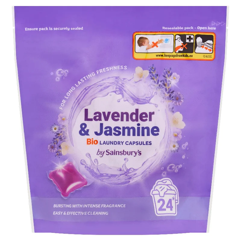 - Dog disposable foam shower gelSainsbury's Lavender & Jasmine Bio Laundry Capsules 24x19g