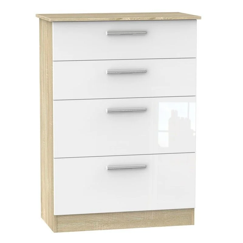 - Solid wood cat climbing frame customizedBuxton Tall Chest of Drawers Natural & White 4 Drawers