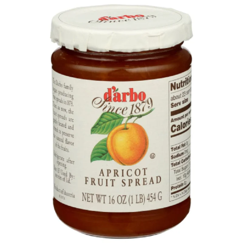 ---D'Arbo - Rose Apricot Fruit Spread, 16 Oz