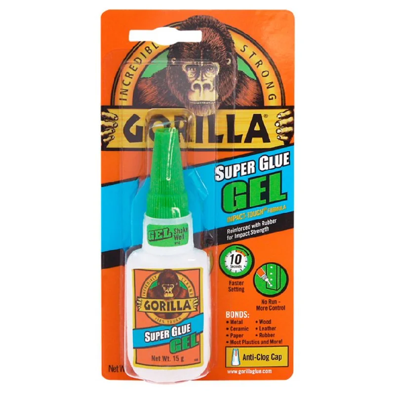 - Pet tear stain cleaning wipesGorilla Super Glue Gel 15g