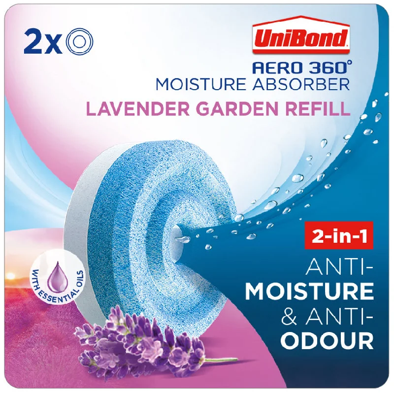 - Pet tear stain cleaning wipesUniBond Aero 360 Lavender Moisture Absorber Refill Tabs