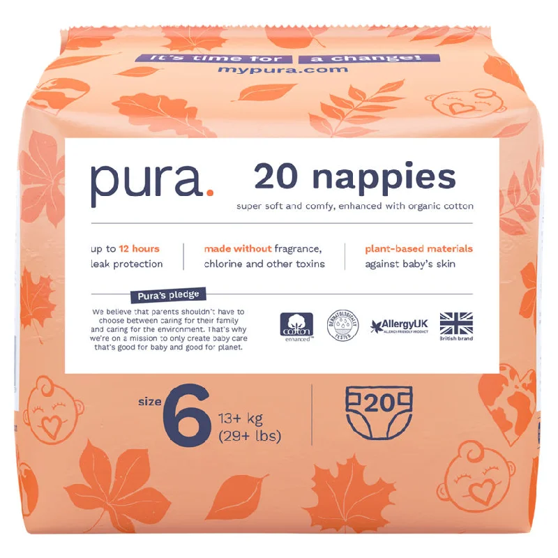 ---Pura 20 Nappies Size 6 13+ kg (29+lbs)