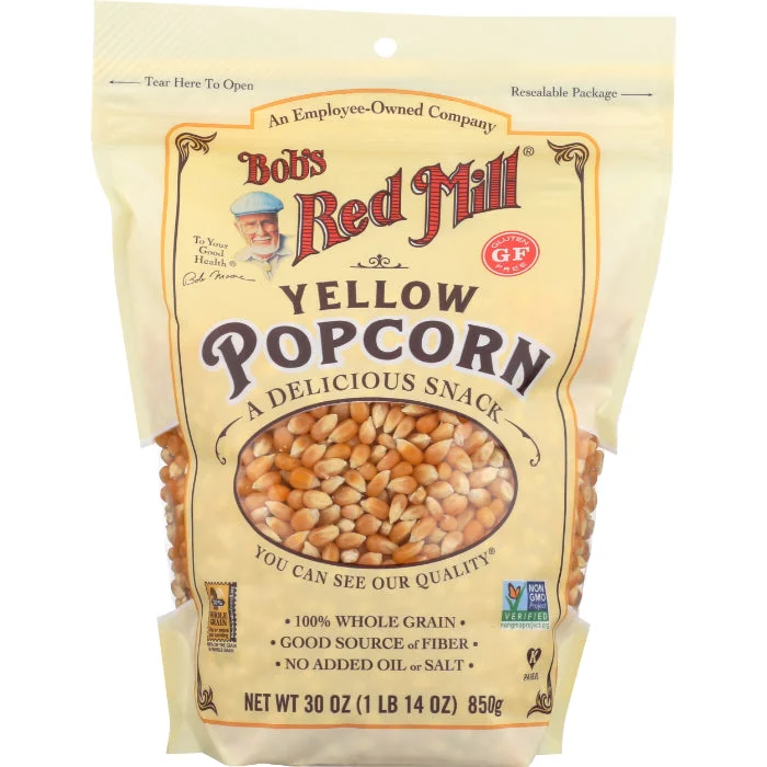  -Splash-proof food bowl AND Anti-choking slow food bowlBob's Red Mill - Popcorn Yellow Whole Kernel, 30.8 oz - Pack of 4