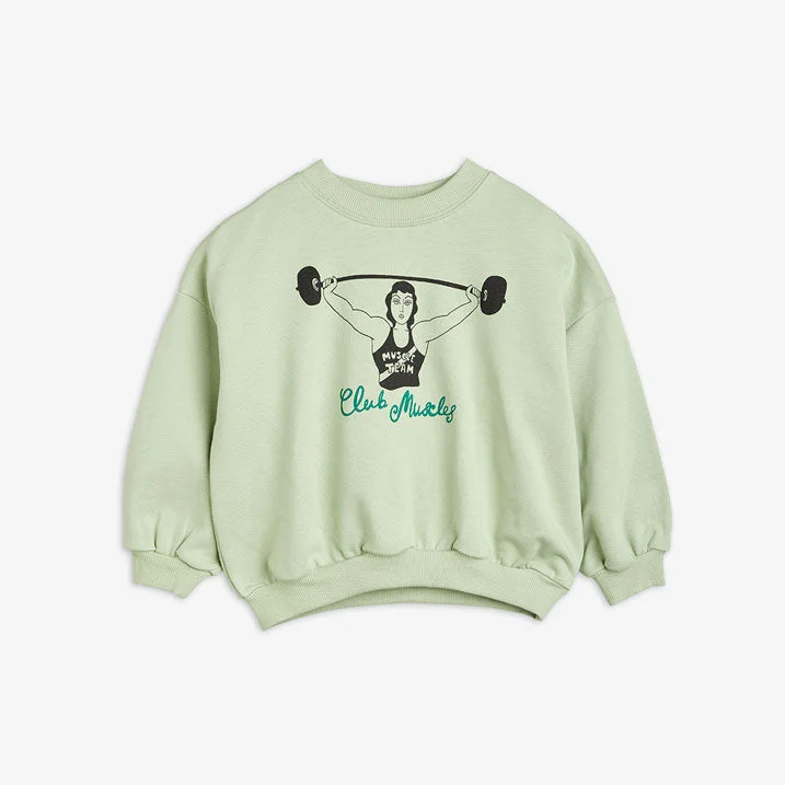 - Organic cotton dog bibsMini Rodini Green Club Muscles Sweatshirt