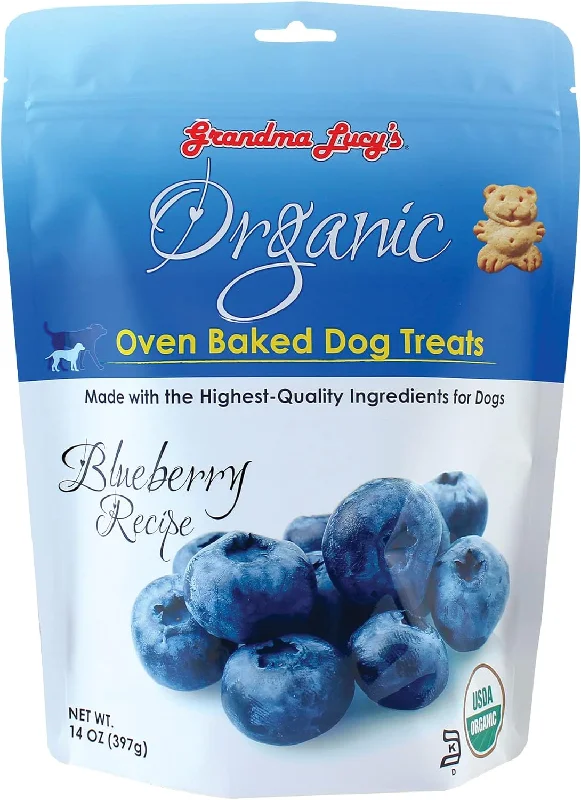 - High protein dog foodGrandma Lucy's Organic Blueberry Oven Baked Dog Treats, 14-oz